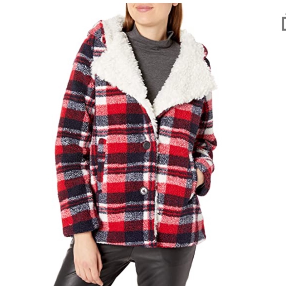 Paid Hooded Fleece Jacket